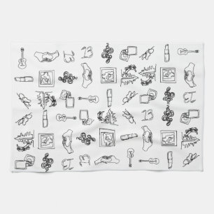 Taylor Eras Line Zeichnend Küchenhandtuch Geschirrtuch