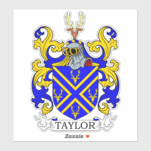 Taylor Familienwappen Aufkleber