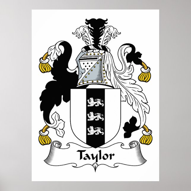 Taylor Familienwappen Poster (Vorne)