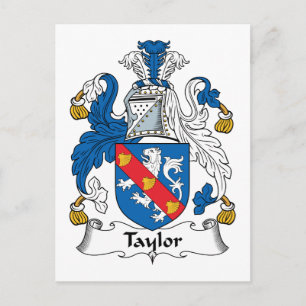 Taylor Familienwappen Postkarte