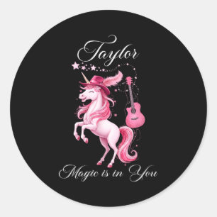 Taylor Geschenk - Taylor Shirt Runder Aufkleber
