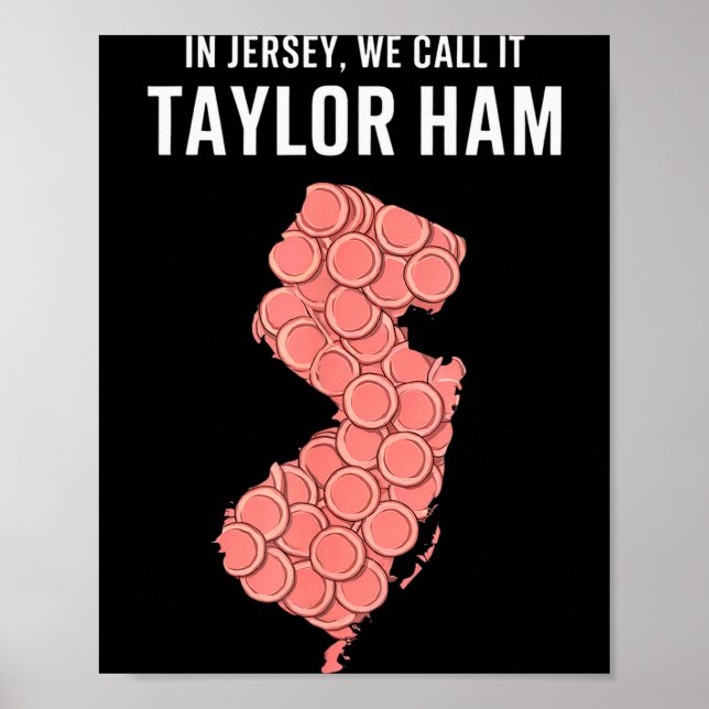 Taylor Ham Shirt - Nj Breakfast Staple Rk Roll Des Poster (Vorne)