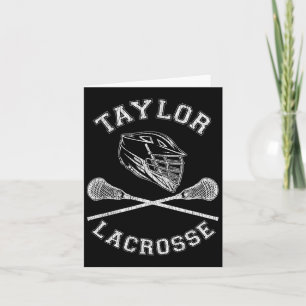 Taylor Lacrosse Vintager, gestörter Retro Lax Karte