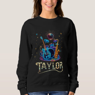 Taylor Name Ich liebe Taylor Geburtstagsmädchen Y2 Sweatshirt