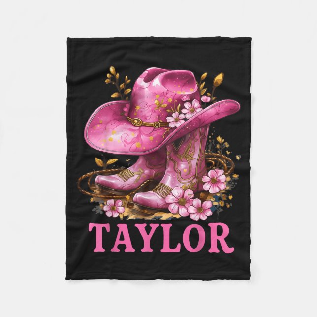 Taylor Outfit Cowgirl Boots Youth Women Teen Girls Fleecedecke (Vorderseite)