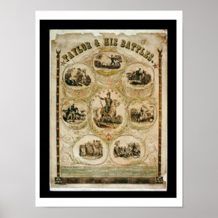 "Taylor und seine Armee" (litho) Poster