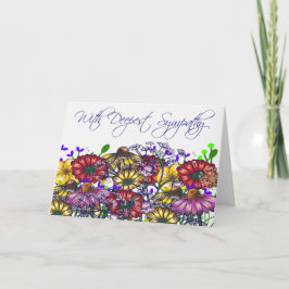 Taylor Wildblume Sympathy Card Karte