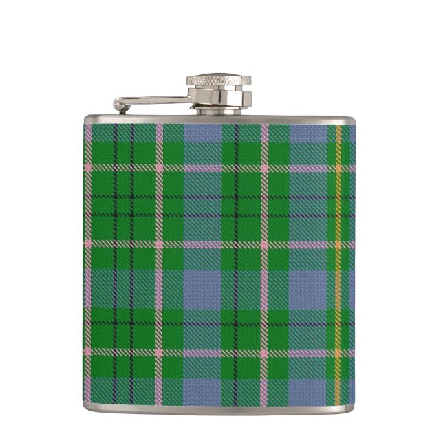 Taylortartan-Flasche Flachmann (Vorderseite)