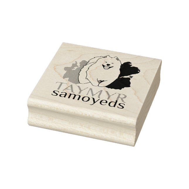 Taymyr Samoyeds-Logo Gummistempel (Stempel)