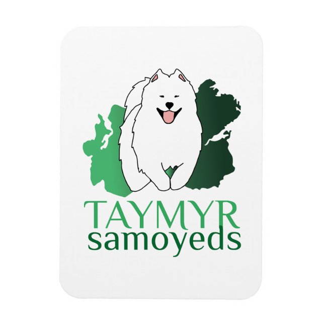 Taymyr Samoyeds-Logo Magnet (Vertikal)