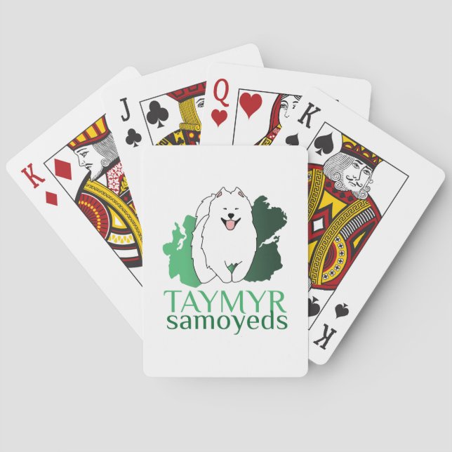 Taymyr Samoyeds-Logo Spielkarten (Rückseite)