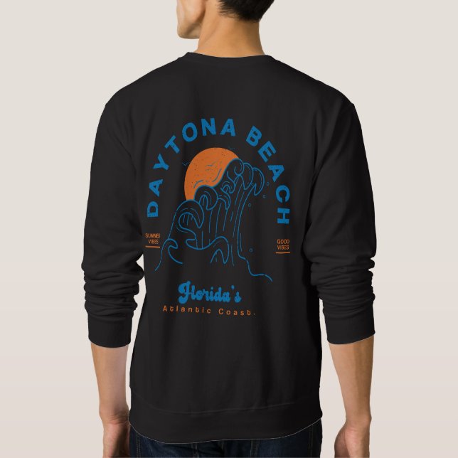 TAYTONA STRAND FLORIDA SOMMERWELLEN URLAUB SWEATSHIRT (Rückseite)