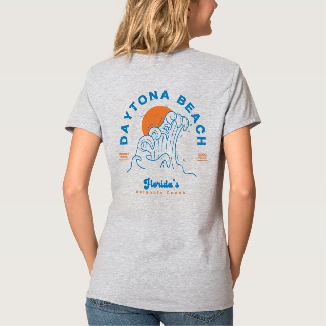 TAYTONA STRAND FLORIDA SOMMERWELLEN URLAUB T-Shirt (Rückseite)