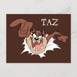 TAZ™ Burning Through Page Postkarte