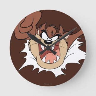 TAZ™ Burning Through Page Runde Wanduhr