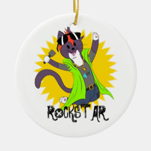 Taz das Rockstar Keramikornament