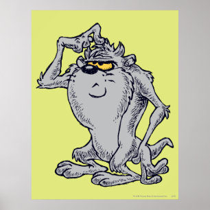 TAZ™ Denken künstlerisches Design Poster