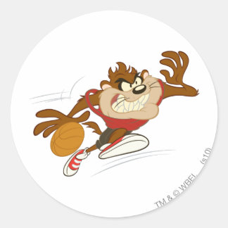 TAZ™ der Dribbling Cyclone Runder Aufkleber
