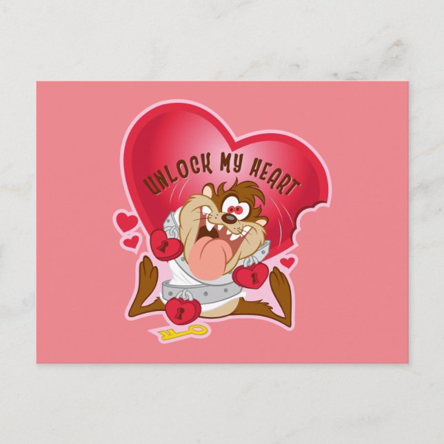 TAZ™ - Entsperren meines Herzens Feiertagspostkarte (Vorderseite)