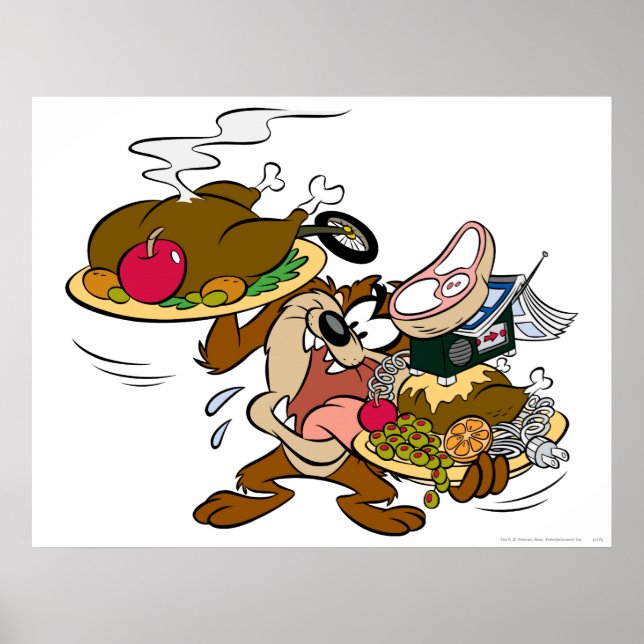 TAZ™ Erntedank-Teller Poster (Vorne)