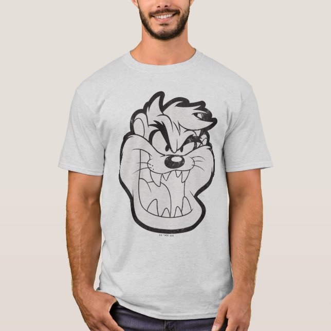 TAZ™ Evil Grin Abzeichen T-Shirt (Vorderseite)