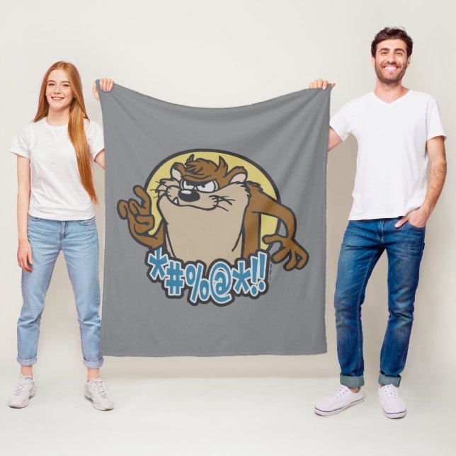 TAZ™ Expletive Circle Graphic Fleecedecke (Beispiel)