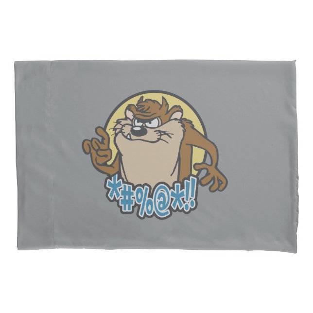 TAZ™ Expletive Circle Graphic Kissenbezug (Vorderseite)