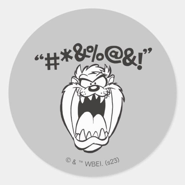 TAZ™ Gelierexplexe Runder Aufkleber (Vorderseite)