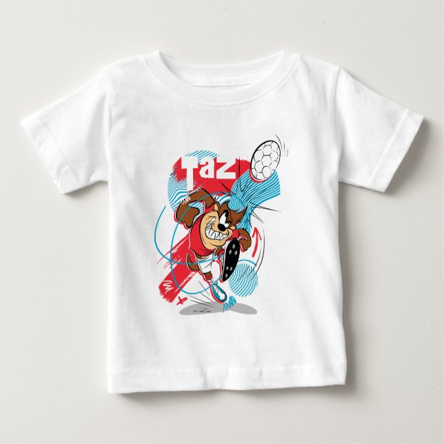 TAZ™ Headbuttball-Ball Baby T-shirt (Vorderseite)