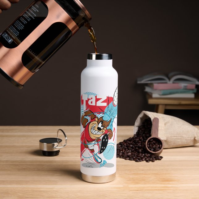 TAZ™ Headbuttball-Ball Trinkflasche (Kaffee)