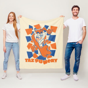 TAZ™ Hungry Smashing durch Schachbrett Fleecedecke