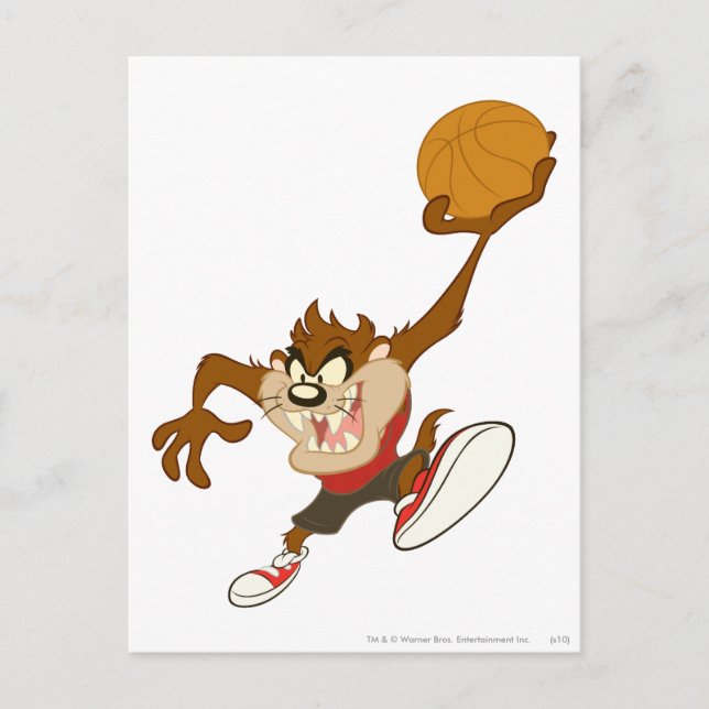 TAZ™ in Ihrem Gesicht Postkarte (Vorderseite)