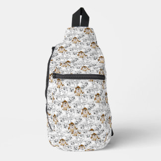 TAZ™ Line Art Pop Muster Crossbody Bag