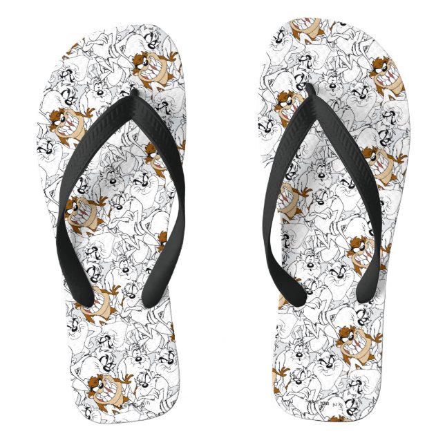 TAZ™ Line Art Pop Muster Flip Flops (Fußbett)