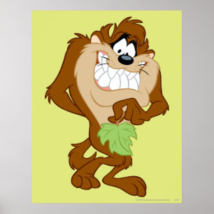 TAZ™ mit Blättern Poster