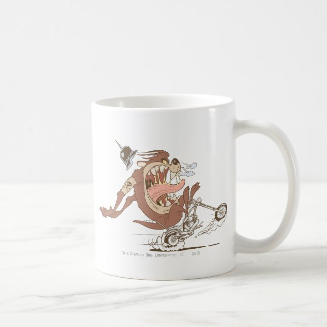 TAZ™ Motorradwut Kaffeetasse (Rechts)