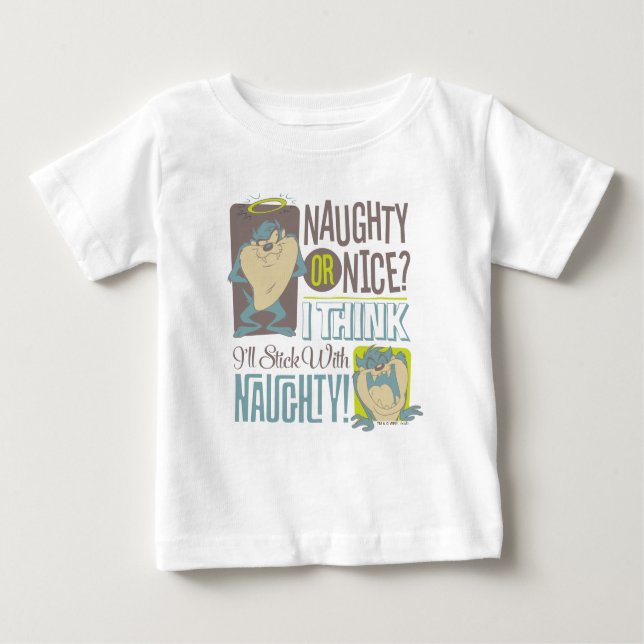 TAZ™- Naughty oder Nice? Baby T-shirt (Vorderseite)