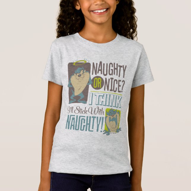 TAZ™- Naughty oder Nice? T-Shirt (Vorderseite)