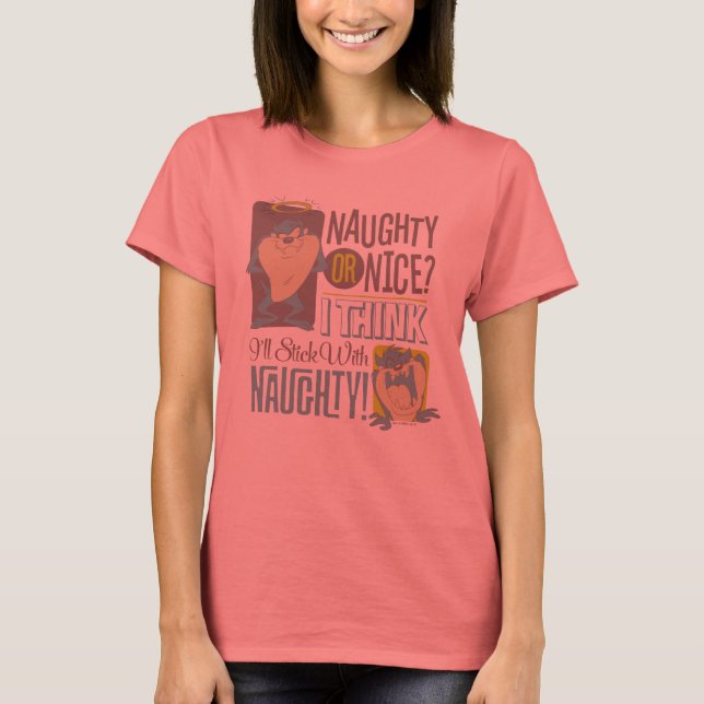 TAZ™- Naughty oder Nice? T-Shirt (Vorderseite)