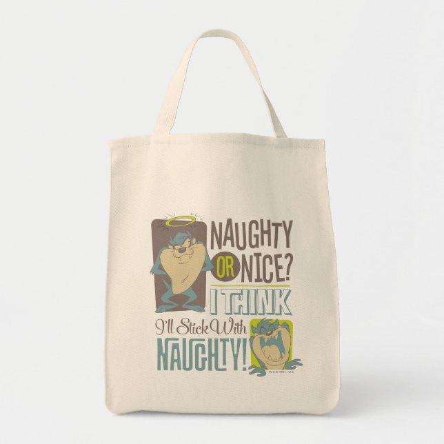 TAZ™- Naughty oder Nice? Tragetasche (Vorne)
