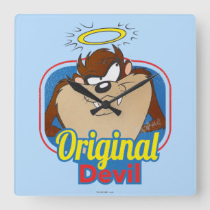 TAZ™ Original Devil Quadratische Wanduhr