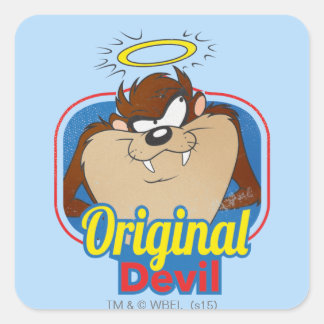 TAZ™ Original Devil Quadratischer Aufkleber
