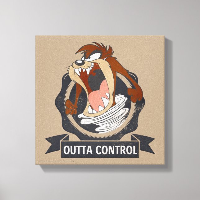 TAZ™ Outta Control Leinwanddruck (Vorderseite)