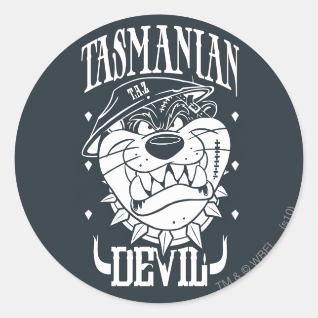 TAZ™ - Rebel Runder Aufkleber (Vorderseite)