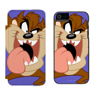 TAZ™| Seiner Zunge ausstechen Incipio Watson™ iPhone 5 Geldbörsen Hülle