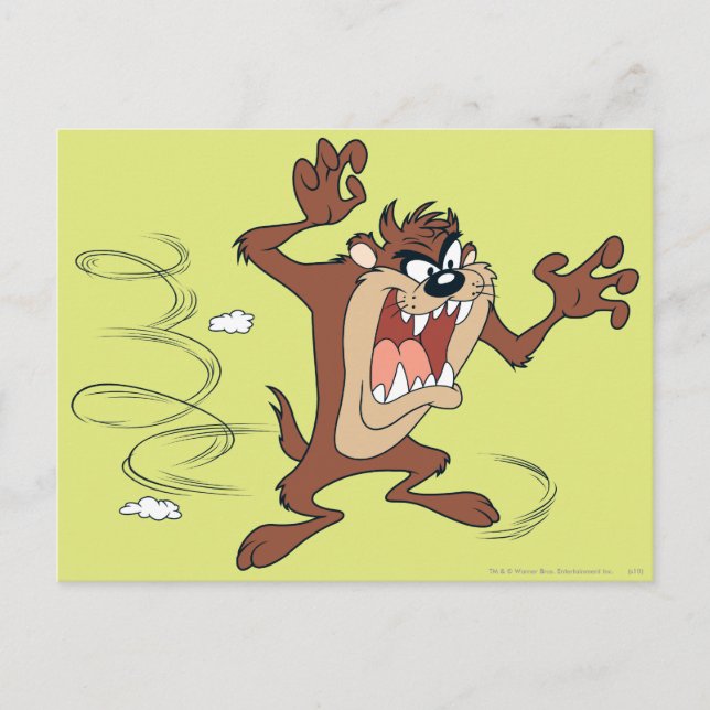 TAZ™ Spin Grab Postkarte (Vorderseite)