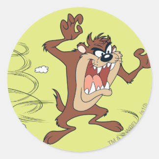 TAZ™ Spin Grab Runder Aufkleber