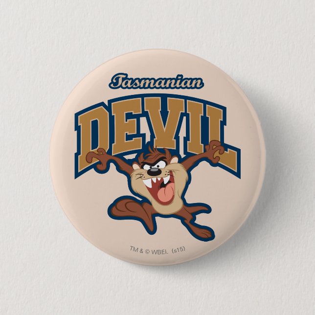 TAZ™ Tasmanian Devil Patch Button (Vorderseite)