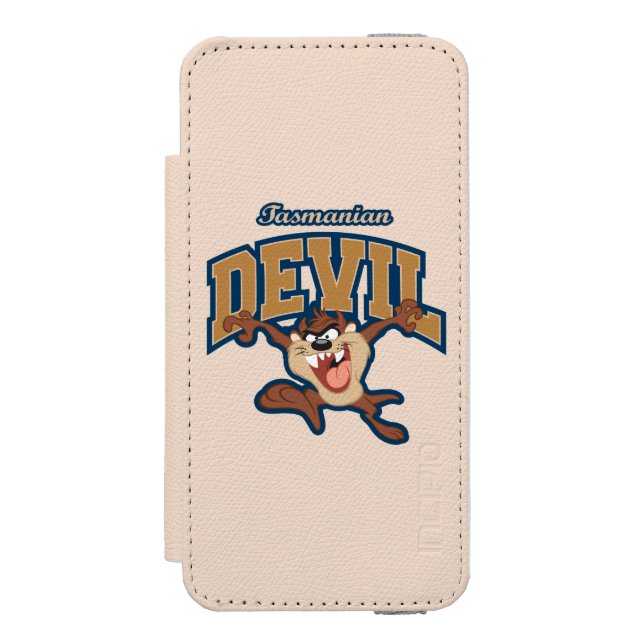 TAZ™ Tasmanian Devil Patch Incipio iPhone Geldbeutel-Hülle (Folio Vorderseite)