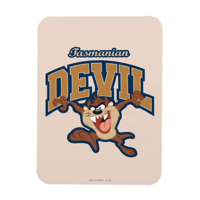 TAZ™ Tasmanian Devil Patch Magnet (Vertikal)